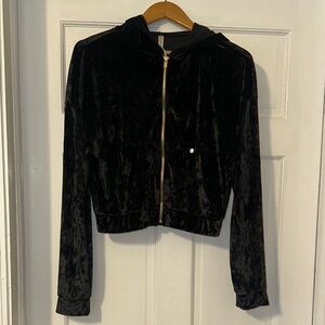 Fabletics Black Velvet Women's Jacket